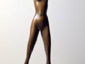 Moters bronzinė skulptūra su žalia patina, 36 cm - nuotraukos Nr. 4
