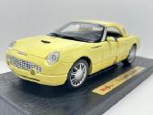 Ford Thunderbird 2002 geltona 1:18 Maisto - nuotraukos Nr. 3