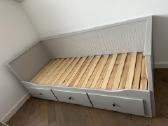 Hemneskušetės rėmas su 3 stalčiais, pilka, 80x20 - nuotraukos Nr. 2