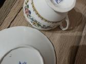 Vintage porceliano puodelis su lėkštute - nuotraukos Nr. 5