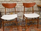 Vintažinės mid century bukmedžio/tiko kėdės - nuotraukos Nr. 3