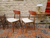 Vintažinės mid century bukmedžio/tiko kėdės - nuotraukos Nr. 4