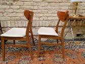 Vintažinės mid century bukmedžio/tiko kėdės - nuotraukos Nr. 5