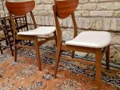 Vintažinės mid century bukmedžio/tiko kėdės - nuotraukos Nr. 6