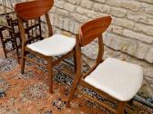 Vintažinės mid century bukmedžio/tiko kėdės - nuotraukos Nr. 8