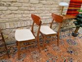 Vintažinės mid century bukmedžio/tiko kėdės - nuotraukos Nr. 12