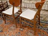 Vintažinės mid century bukmedžio/tiko kėdės - nuotraukos Nr. 15