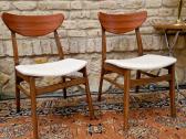 Vintažinės mid century bukmedžio/tiko kėdės - nuotraukos Nr. 16