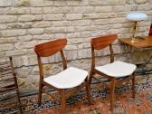 Vintažinės mid century bukmedžio/tiko kėdės - nuotraukos Nr. 17