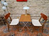 Vintažinės mid century bukmedžio/tiko kėdės - nuotraukos Nr. 20