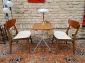 Vintažinės mid century bukmedžio/tiko kėdės - nuotraukos Nr. 25