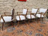 Vintažinės mid century riešutmedžio kėdės "Casala" - nuotraukos Nr. 2