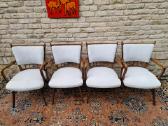 Vintažinės mid century riešutmedžio kėdės "Casala" - nuotraukos Nr. 3