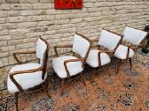 Vintažinės mid century riešutmedžio kėdės "Casala" - nuotraukos Nr. 4