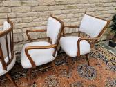 Vintažinės mid century riešutmedžio kėdės "Casala" - nuotraukos Nr. 6