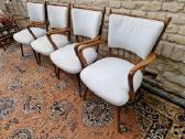 Vintažinės mid century riešutmedžio kėdės "Casala" - nuotraukos Nr. 7