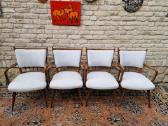 Vintažinės mid century riešutmedžio kėdės "Casala" - nuotraukos Nr. 9
