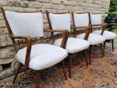 Vintažinės mid century riešutmedžio kėdės "Casala" - nuotraukos Nr. 10