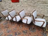 Vintažinės mid century riešutmedžio kėdės "Casala" - nuotraukos Nr. 14