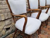 Vintažinės mid century riešutmedžio kėdės "Casala" - nuotraukos Nr. 15