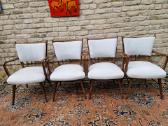 Vintažinės mid century riešutmedžio kėdės "Casala" - nuotraukos Nr. 16