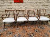 Vintažinės mid century riešutmedžio kėdės "Casala" - nuotraukos Nr. 25