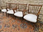 Vintažinės mid century riešutmedžio kėdės "Casala" - nuotraukos Nr. 27