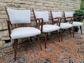 Vintažinės mid century riešutmedžio kėdės "Casala" - nuotraukos Nr. 33