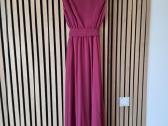 Elegantiška bordo / fuksijų spalvos maxi suknel - nuotraukos Nr. 2