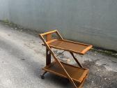 Mid-century sulankstomas serviravimo staliukas - nuotraukos Nr. 7