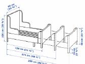 Ikea reguliuojamo ilgio vaikiška lova - nuotraukos Nr. 5