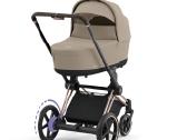 Cybex e-priam 4 Rose Gold Cozy Beige komplektas - nuotraukos Nr. 2