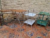 Vintažiniai mid century sulankstomi staliukai - nuotraukos Nr. 11