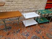 Vintažiniai mid century sulankstomi staliukai - nuotraukos Nr. 15