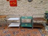Vintažiniai mid century sulankstomi staliukai - nuotraukos Nr. 16