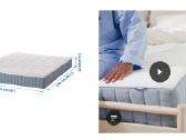 Valevg 24 cm aukščio čiužinys su į atskiras kišen - nuotraukos Nr. 13