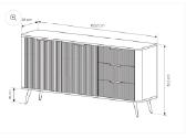 Komoda Lante C 163 (smėlio spalvos) - nuotraukos Nr. 7