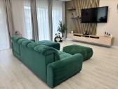 Buble kampinė sofa su pufu - nuotraukos Nr. 3