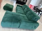 Buble kampinė sofa su pufu - nuotraukos Nr. 4