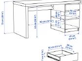 Ikea Malm rašomasis stalas - nuotraukos Nr. 3