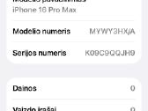 Phone 16 Pro Max,256gb.,garantija,idealus,titanium - nuotraukos Nr. 12