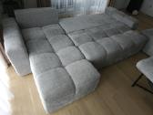 Beveik nauja sofa su lovos funkcija ir pufu. - nuotraukos Nr. 4