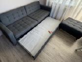 Ikea landskrona skleidžiama sofa su pufu - nuotraukos Nr. 3