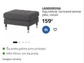 Ikea landskrona skleidžiama sofa su pufu - nuotraukos Nr. 8
