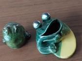 Molinės glazuruotos statulėlės " Varlės ". - nuotraukos Nr. 3