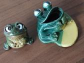 Molinės glazuruotos statulėlės " Varlės ". - nuotraukos Nr. 7