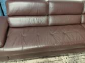 Natūralios odos kampas sofa-lova - nuotraukos Nr. 4