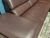 Natūralios odos kampas sofa-lova - nuotraukos Nr. 7