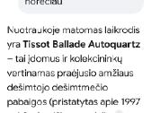 Tissot Ballade Autoquartz Moteriškas - nuotraukos Nr. 2