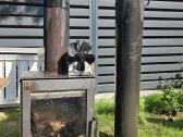 Malkinė krosnelė–židinys 5 kw su dūmtraukiu - nuotraukos Nr. 2